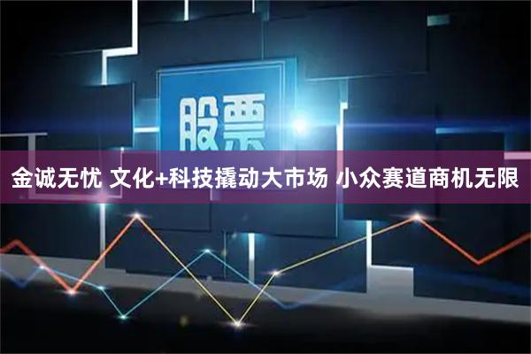 金诚无忧 文化+科技撬动大市场 小众赛道商机无限